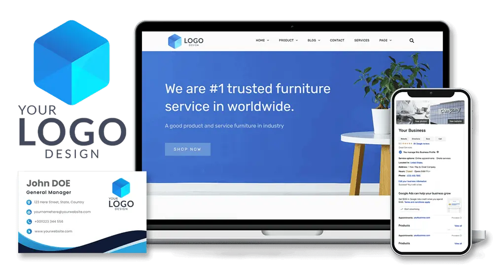 Your Logo, Brand, and Website