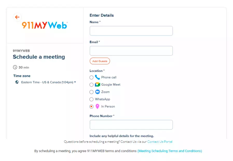 In-Person Consultation